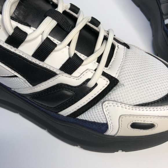 $320 Sandro Paris Marine White Leather Athletic Shoe Sneakers Size 43 AS IS - Picture 5 of 9